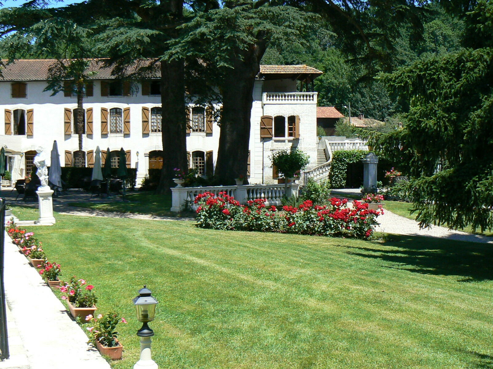 Hostellerie des Cèdres Villeneuve-de-Rivière Exterior foto